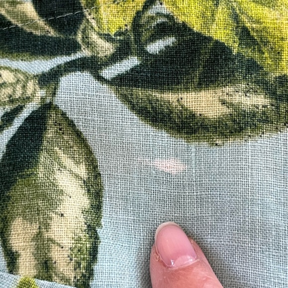 J. Jill Love Linen Lemon Print A Line Shift Dress Cottagecore Beachy Novelty MP - Picture 16 of 16